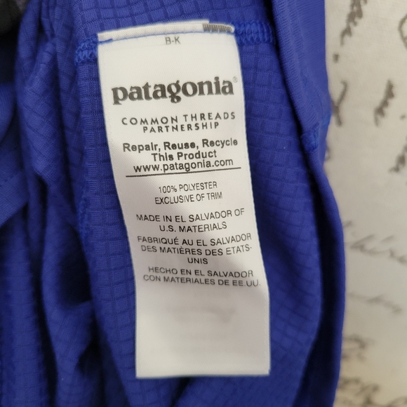 Patagonia Midweight Capilene Baselayer Polartec Royal Blue Half Zip Women Size S - Picture 8 of 9